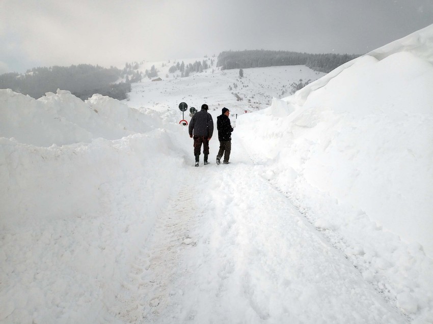 Preko Brdo na Goliji gde su smetovi preko tri metra