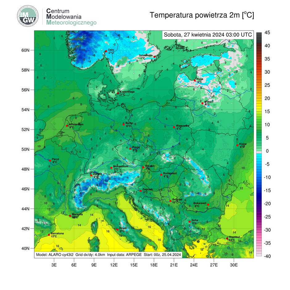 W nocy tylko na Podhalu istnieje ryzyko przymrozków