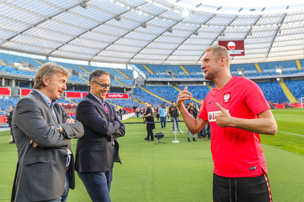 Zbigniew Boniek i Kamil Glik