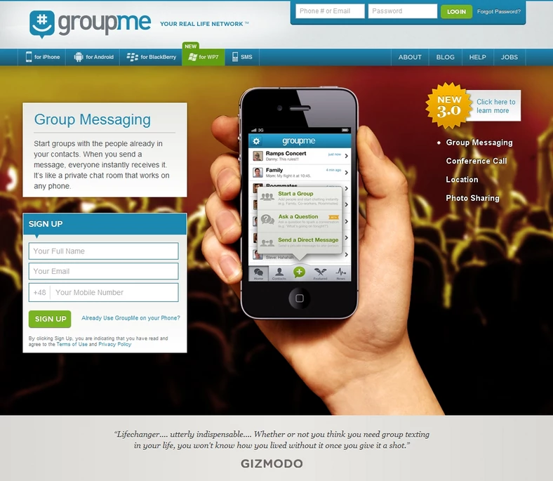 GroupMe: SMS-owy Twitter