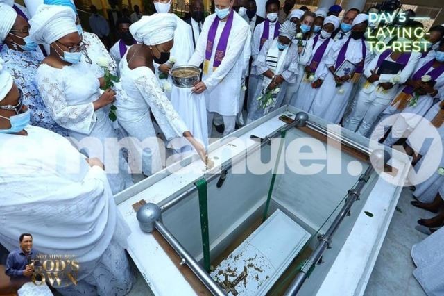 TB Joshua has been buried; check out the final resting place 