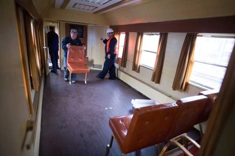 Rządowy pociąg z czasów Gierka