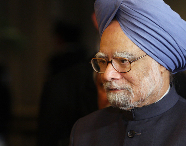 Manmohan Singh, premier Indii. Fot. Bloomberg