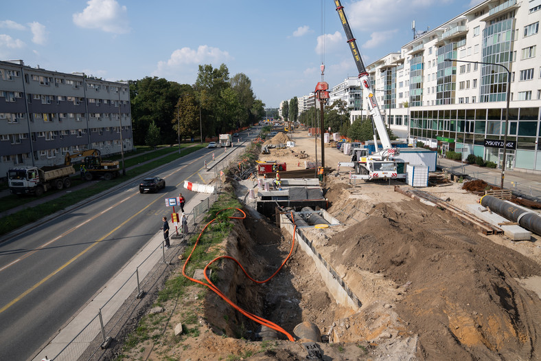 Tramwaj na WIlanów - najnowsze zdjęcia z budowy