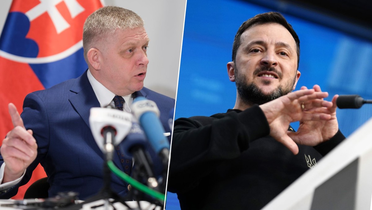 Słowacja i Ukraina w kryzysie: premier Fico i prezydent Zełenski w konfliktcie o tranzyt gazu [Źródło: Onet]