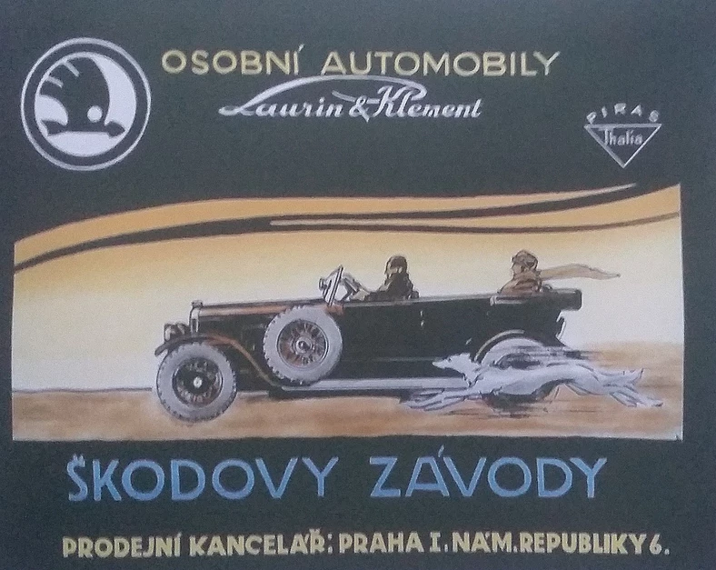 Skoda - Lautin&Klement - reklama z 1925 roku