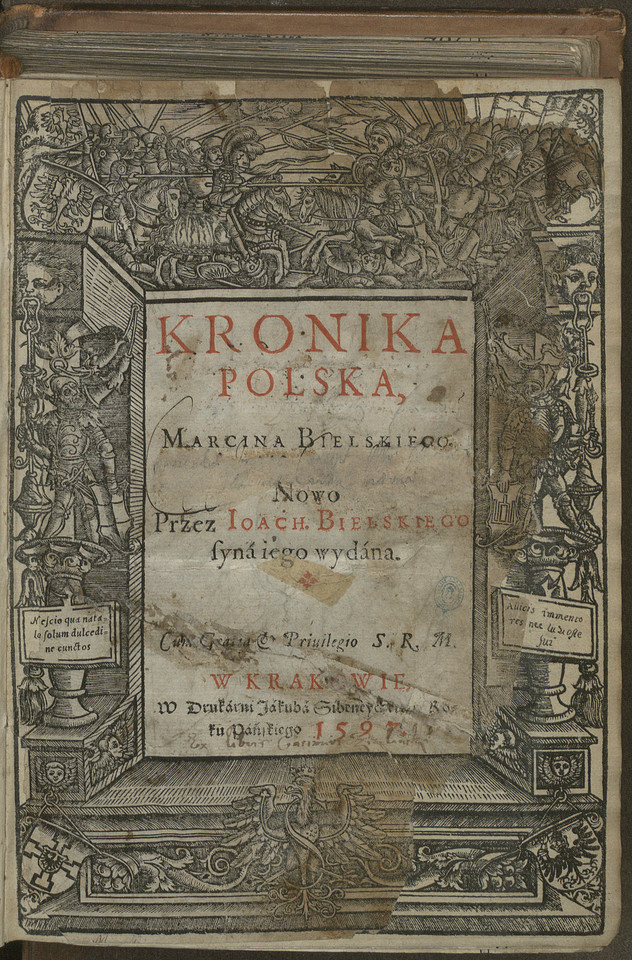 Kronika polska Marcina i Joachima Bielskich, Kraków, 1597, fot. MNK