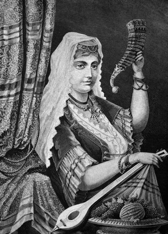Gruzińska kobieta — ilustracja historyczna (1886)