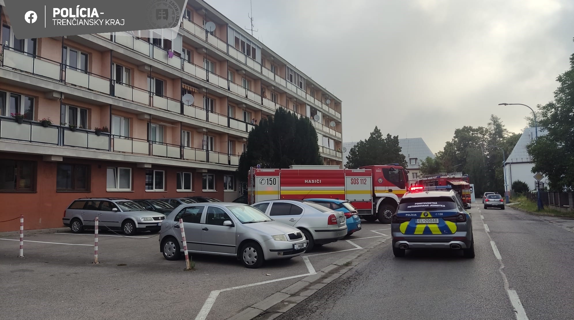 Požiar bytu v Dubnici nad Váhom neprežil 50-ročný muž