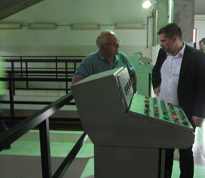 Nikola Nikodijević u poseti lazarevačkom vodovodu