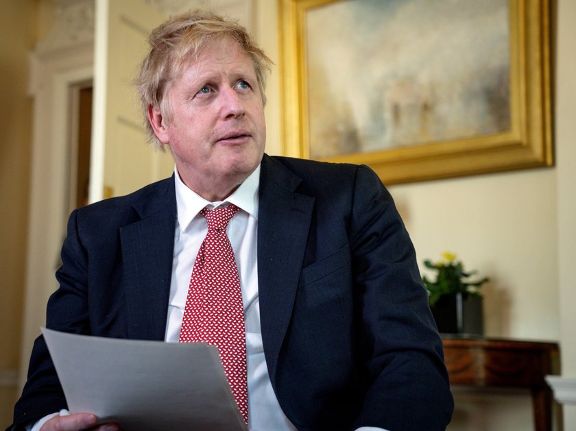 Prime Minister Boris Johnson thanks the NHS in a video message on Easter Sunday, at 10 Downing Stree