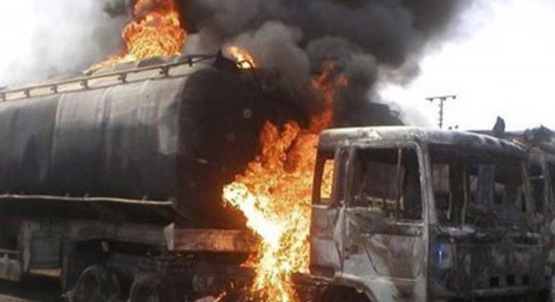 Fire from petrol tanker destroyed many lives and properties.