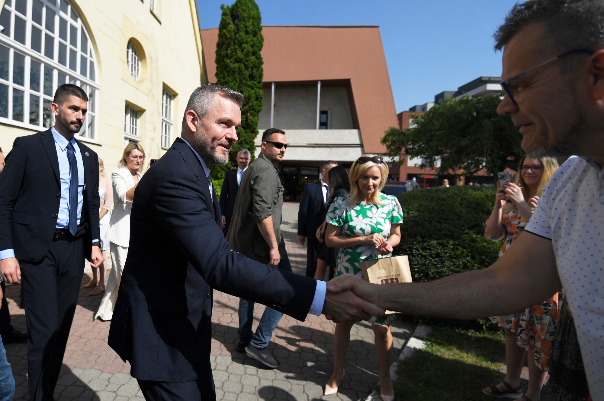 Prezident SR Peter Pellegrini na návšteve regionálneho pracoviska Kancelárie prezidenta SR v Košiciach.