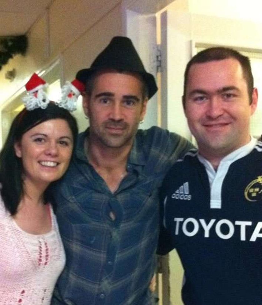 Colin Farrell w święta w szpitalu