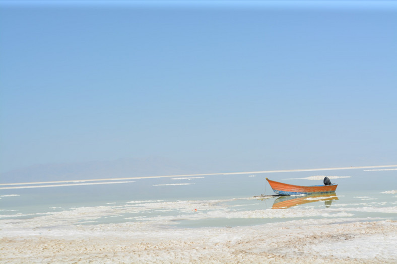 Słone Jezioro Urmia (Urmieh), Iran
