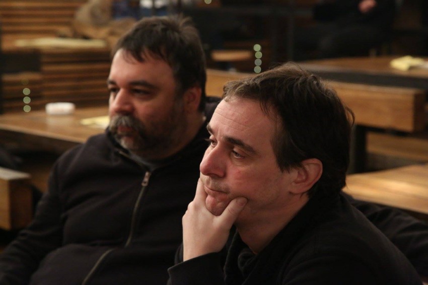 Miloš Samolov i Marko Živić u jednoj od scena pilot epizode serije "Enter"