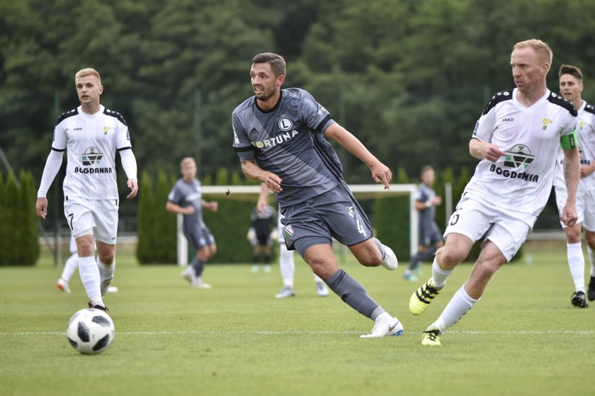 Pilka nozna. Sparing. Legia Warszawa - Gornik Leczna. 30.06.2018