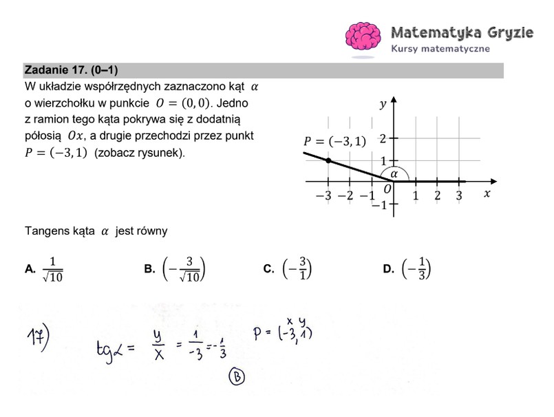 Arkusz CKE i odpowiedzi. Matematyka, poziom podstawowy formuła 2015 - zadanie 17