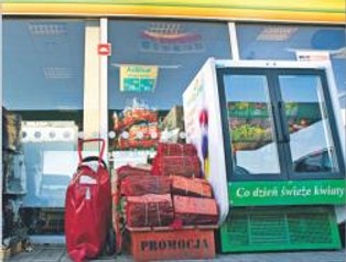 Bukiet kwiatów z automatu