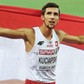 Artur Kuciapski po zdobyciu srebrnego medalu na 800 m podczas lekkoatletycznych mistrzostw Europy w Zurychu, 2014 r.