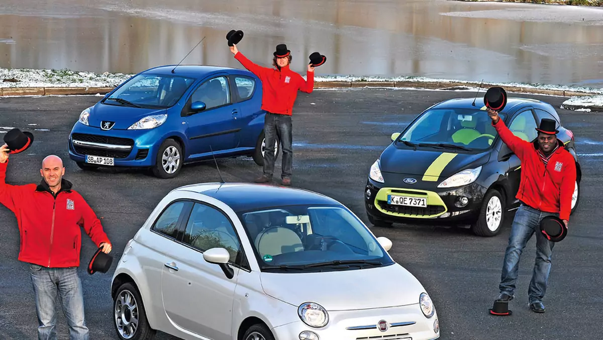 Fiat 500 kontra Ford Ka i Peugeot 107: który maluch jest najlepszy w mieście?