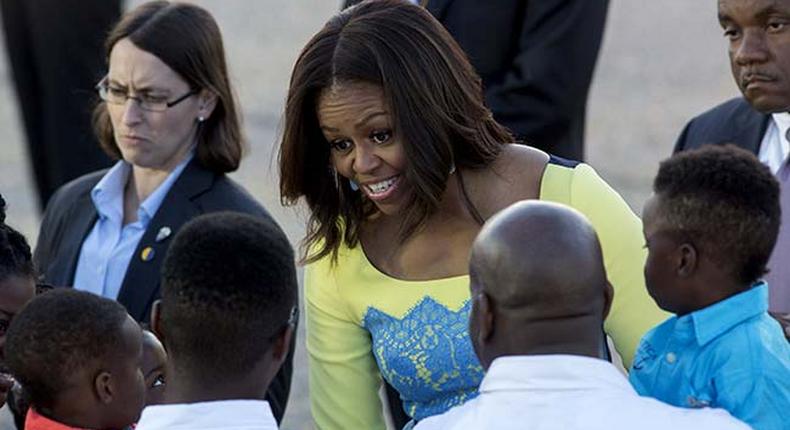 Michelle Obama in London to promote global education drive for girls