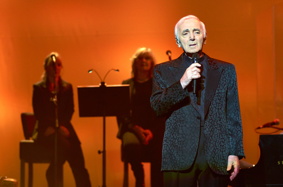 Charles Aznavour na koncercie w Polsce (Sala Kongresowa, Warszawa)