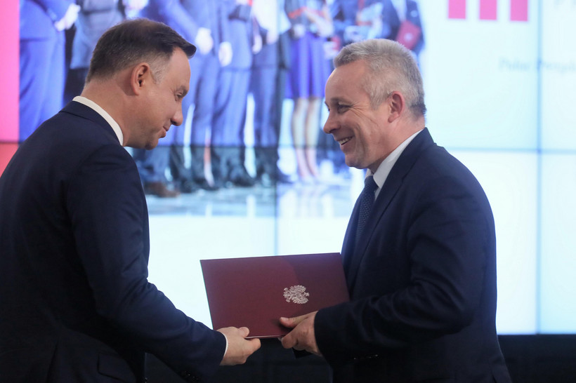 Prezydent Andrzej Duda i Zdzisław Sokal
