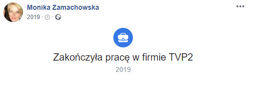 Monika Zamachowska na Facebooku 