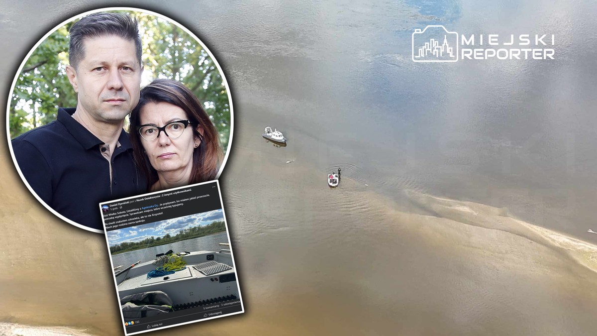 Ojciec zaginionego Krzysztofa Dymińskiego znalazł w Wiśle ciało mężczyzny. "Miałem przeczucie"