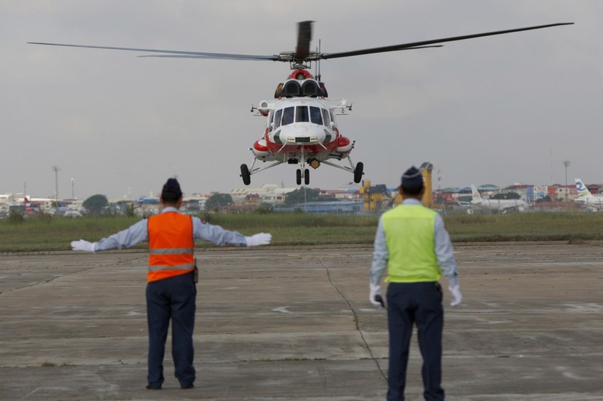 Helikopter Mi 17 1A-2 u bazi Počentong u Kambodži