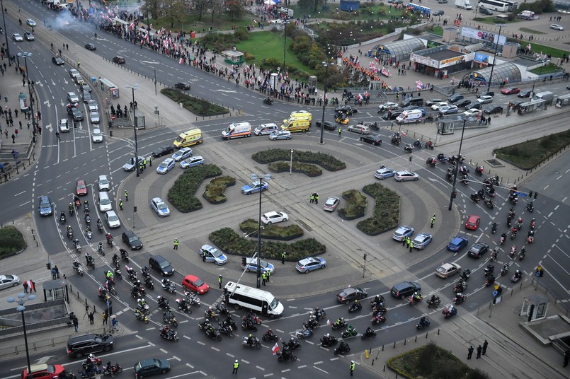 Marsz Niepodległości w wersji zmotoryzowanej