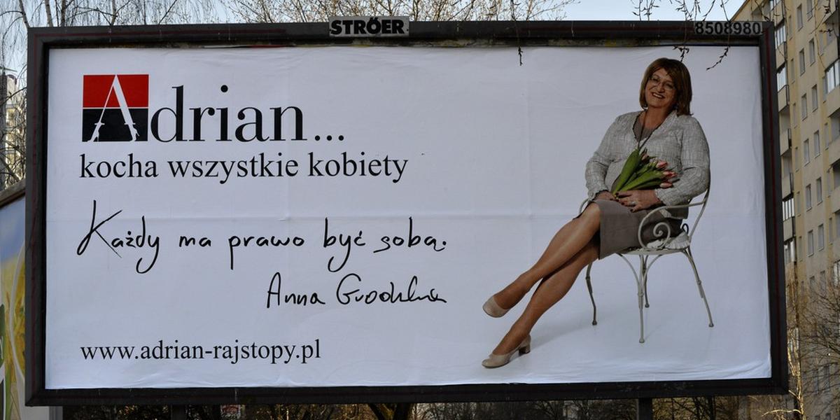 Anna Grodzka bohaterką kampanii producenta rajstop Moda