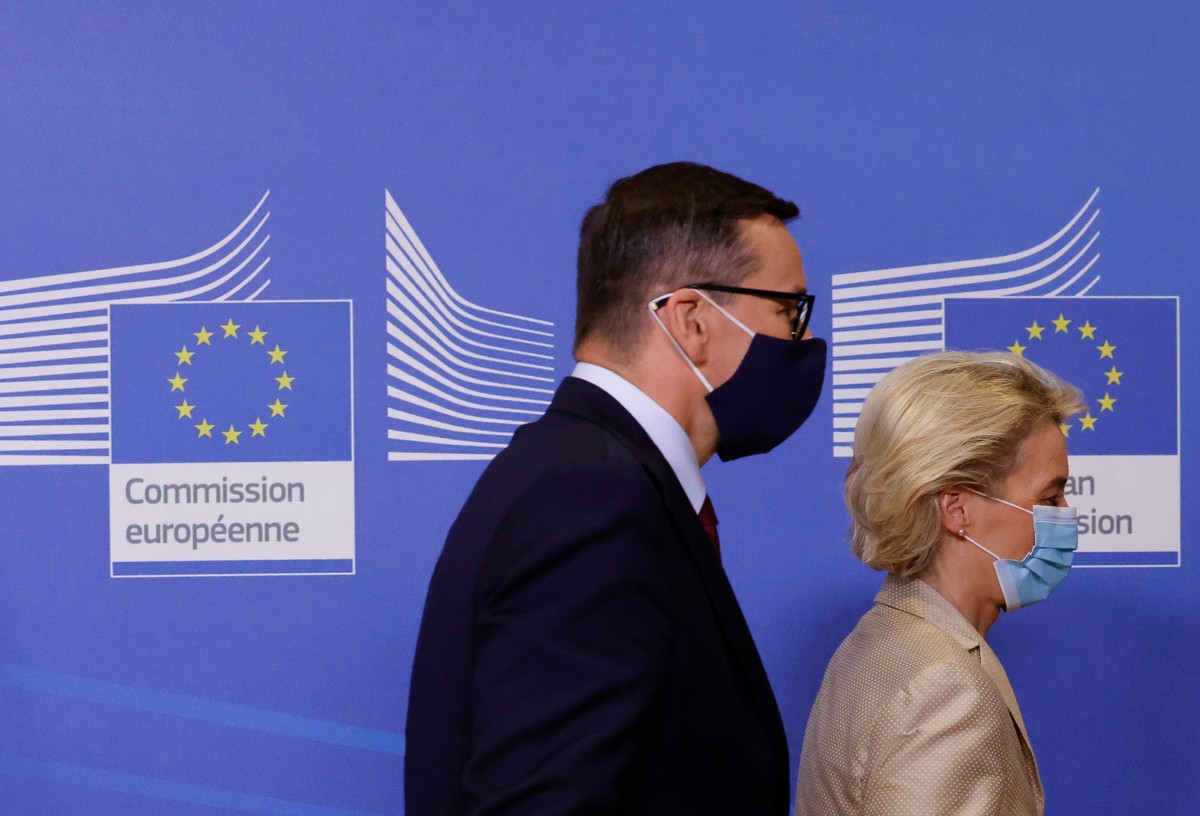 Ursula von der Leyen i Mateusz Morawiecki