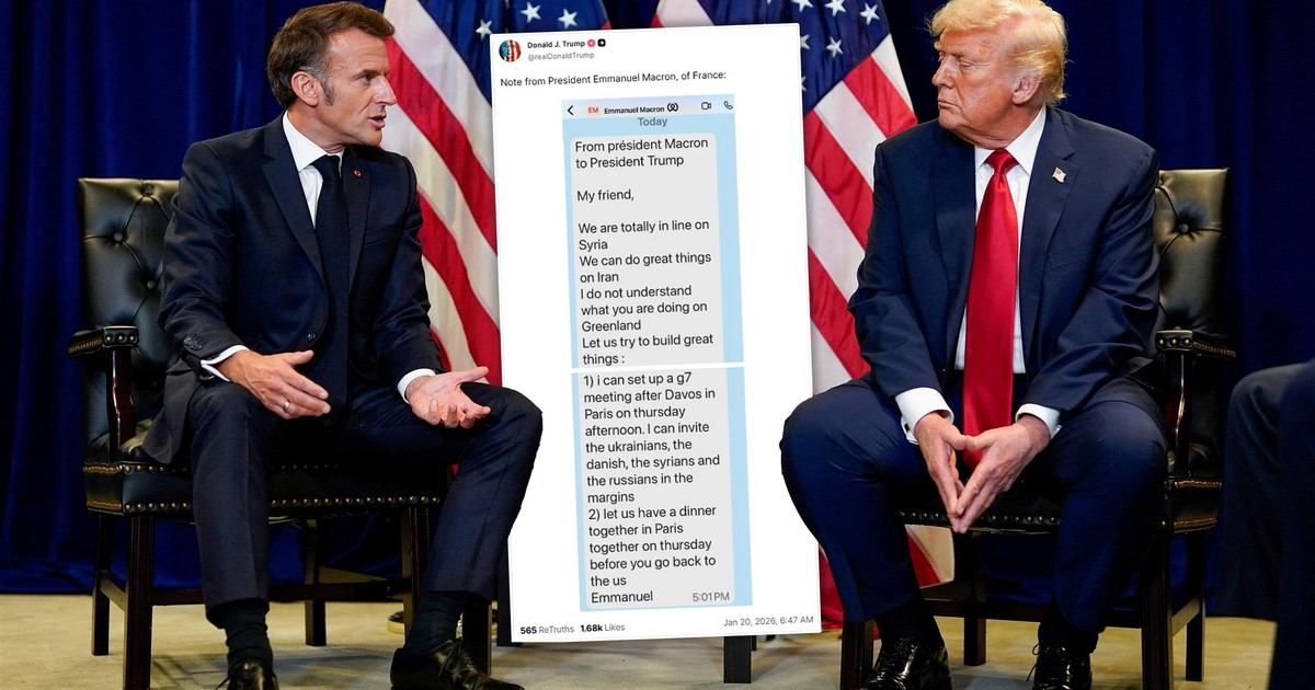 Trump ujawnił czat z Macronem. "Nie rozumiem, co robisz na Grenlandii"