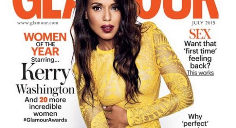 Kerry Washington covers Glamour UK July 2015 issue