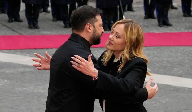 Zelenski i  Đorđa Meloni