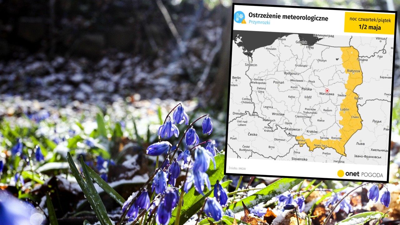 Część siedmiu województw z żółtym alertem IMGW. Noc z niebezpieczną pogodą