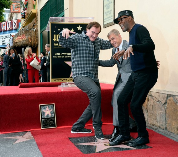 Quentin Tarantino, Christoph Waltz i Samuel L. Jackson