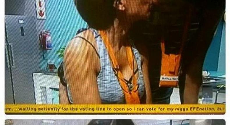 TTT and Tboss share a kiss on Big Brother Naija 