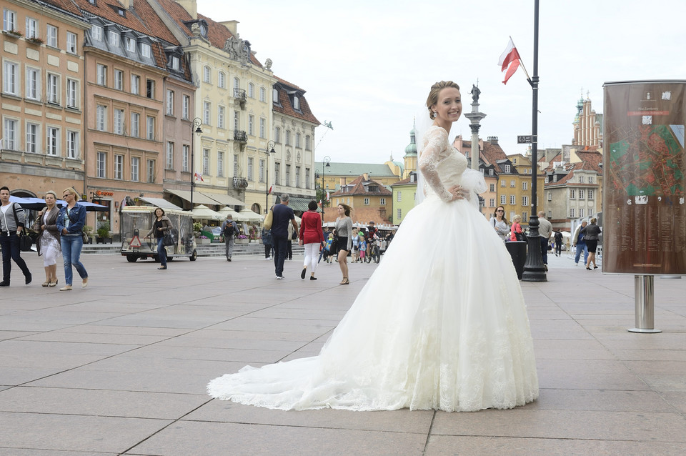 Anna Gzyra wzięła ślub w iście "księżniczkowej" sukni.