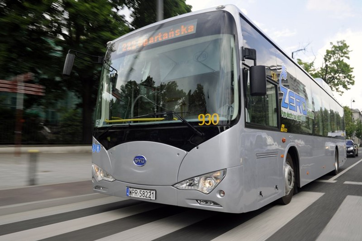eBus, elektryczny autobus firmy BYD który wkrótce wyruszy na ulice Warszawy