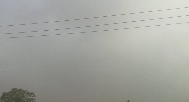 A grim picture of Port-Harcourt city covered in soot 