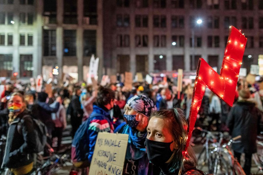 Protest przeciwko orzeczeniu Trybunału Konstytucyjnego