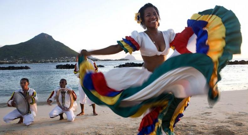 Sega dancer in Mauritius