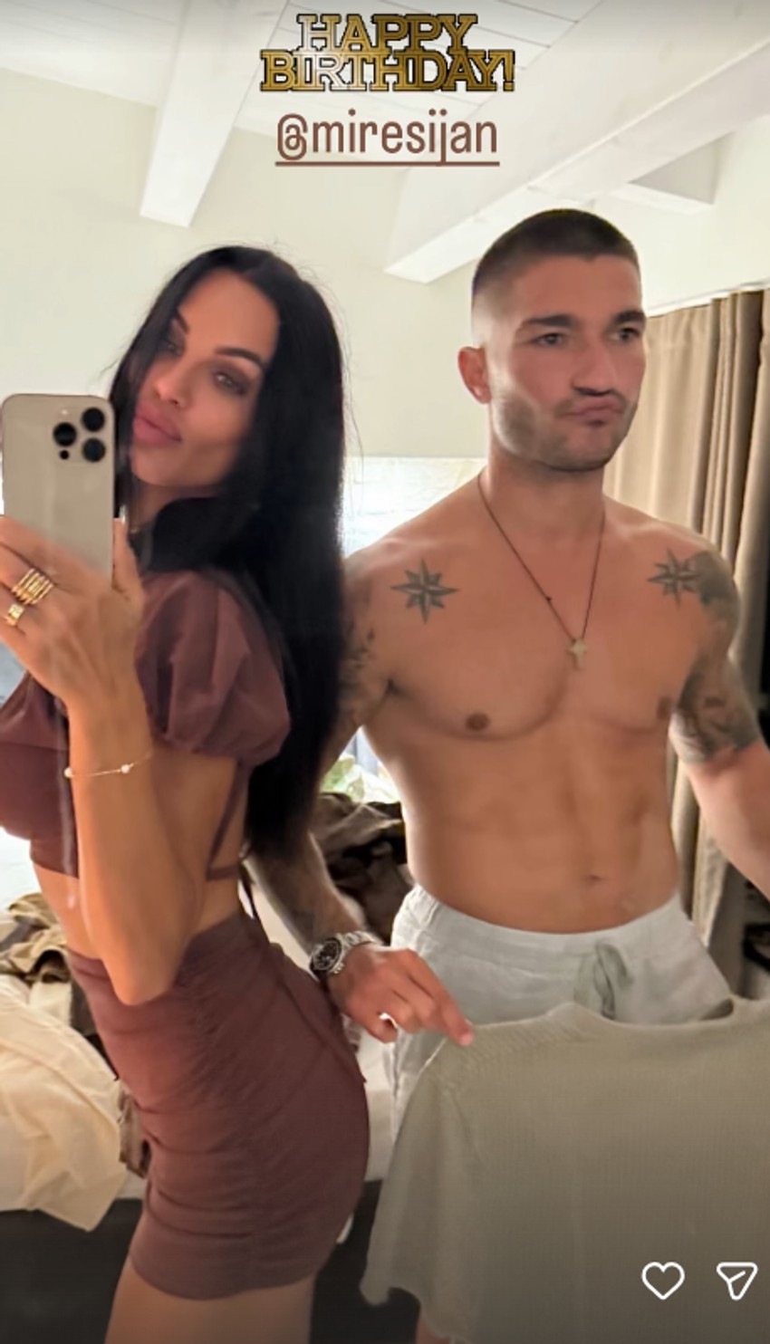 Bojana čestitala Mirku rođendan