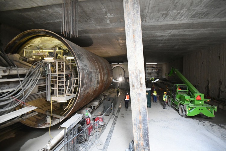 Teren budowy stacji Targówek  <br><br>
(nlat/cat) PAP/Bartłomiej Zborowski