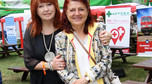 Danuta Błażejczyk i Urszula Dudziak na zawodach Art Cup 2018