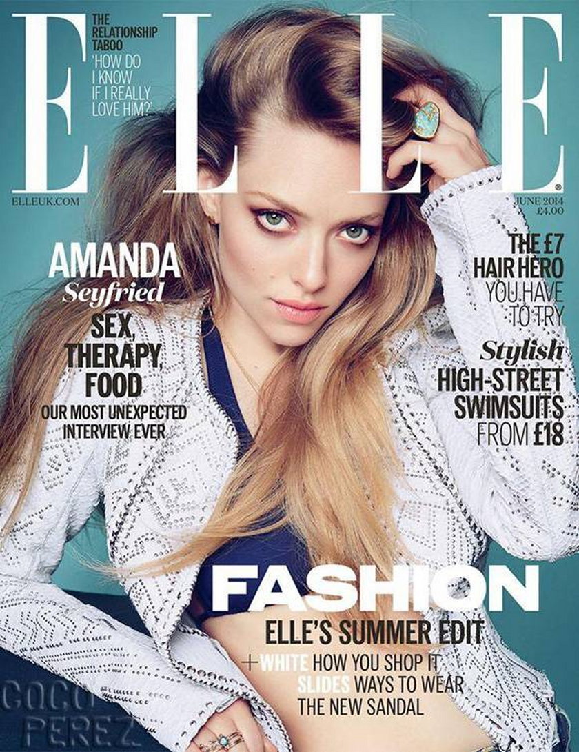 Amanda Seyfried na okładce "ELLE"