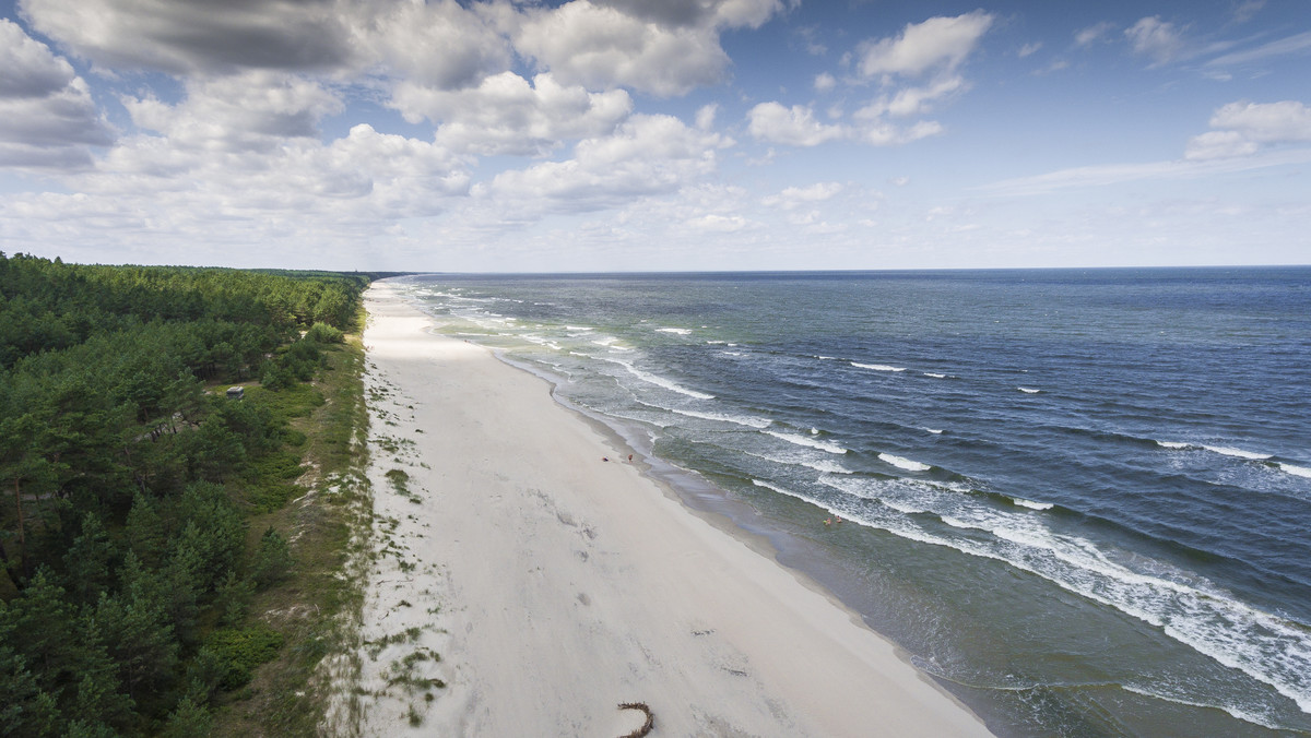 Silny wiatr na wybrzeżu, który wieje od kilku dni, doprowadził do rekordowo niskiego poziomu wody w Bałtyku, Zalewie Wiślanym i na Żuławach. W wielu miejscach plaże zyskały kilkaset metrów, odsłaniając tajemnice podmorskiego dna.